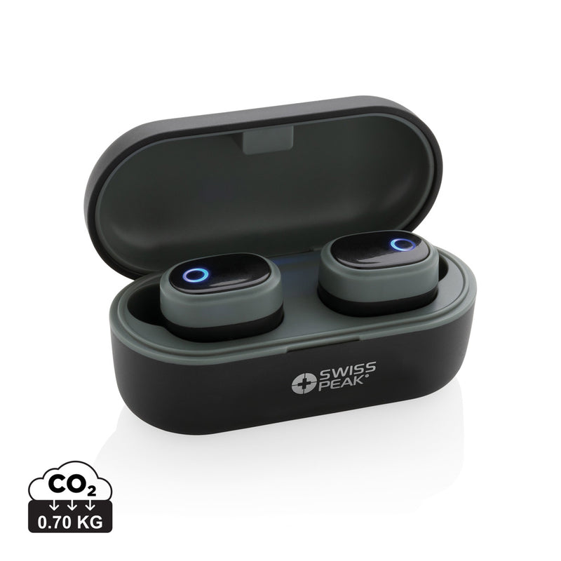 Load image into Gallery viewer, Swiss peak TWS earbuds - Custom Wood Designs
