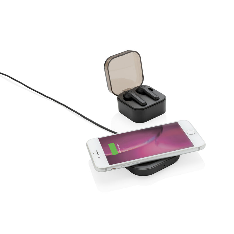 Load image into Gallery viewer, Wireless TWS earbuds from XD Collection with charging case, compact design, and in-ear fit for portable audio enjoyment.
