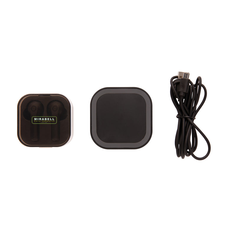 Load image into Gallery viewer, Wireless TWS earbuds in a charging case by XD Collection, with sleek design and compact portable charging case.
