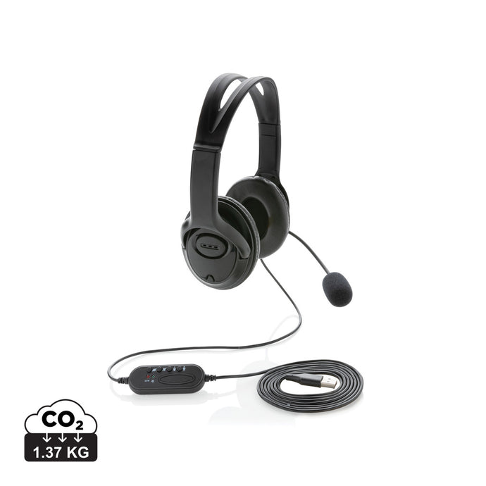 Over ear wired work headset - Custom Wood Designs