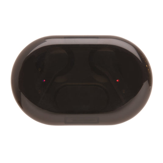 Light up logo TWS earbuds in charging case - Custom Wood Designs