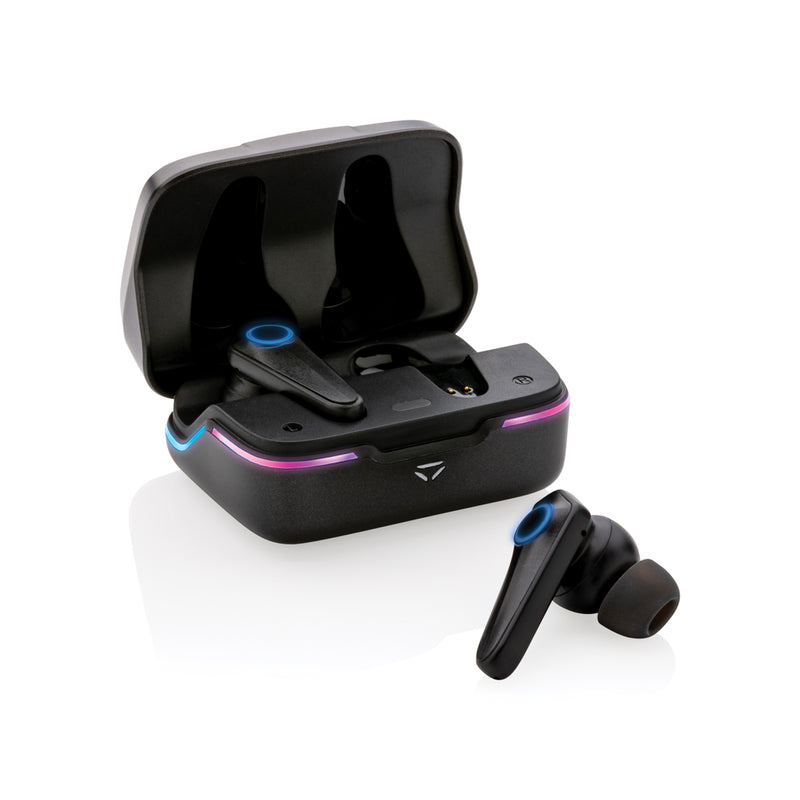 Load image into Gallery viewer, RGB gaming earbuds with ENC - Custom Wood Designs
