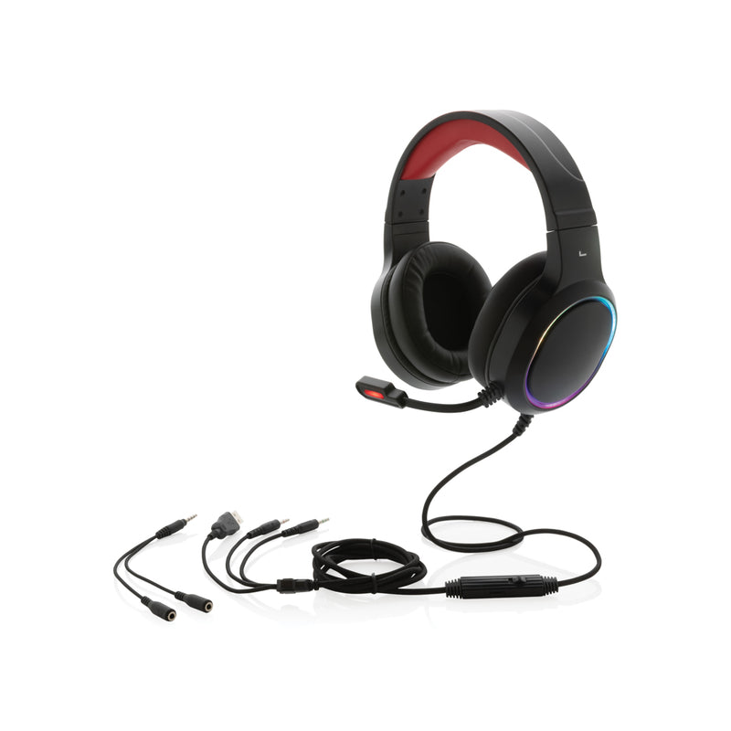 Load image into Gallery viewer, RGB gaming headset - Custom Wood Designs

