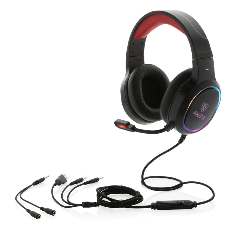 Load image into Gallery viewer, RGB gaming headset - Custom Wood Designs
