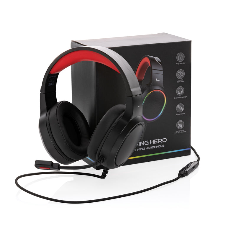 Load image into Gallery viewer, RGB gaming headset - Custom Wood Designs

