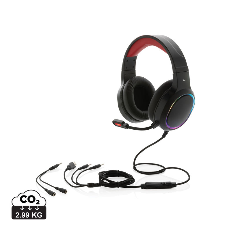 Load image into Gallery viewer, RGB gaming headset - Custom Wood Designs
