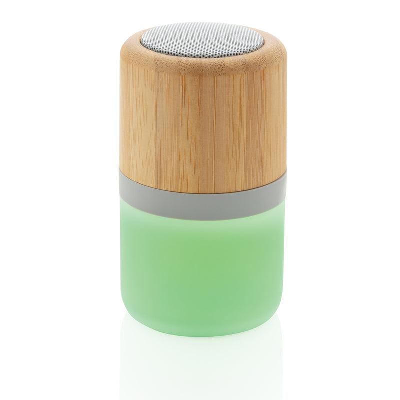 Load image into Gallery viewer, Bamboo colour changing 3W speaker light - Custom Wood Designs
