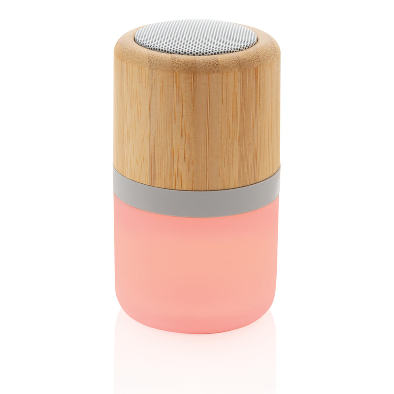 Load image into Gallery viewer, Bamboo colour changing 3W speaker light - Custom Wood Designs
