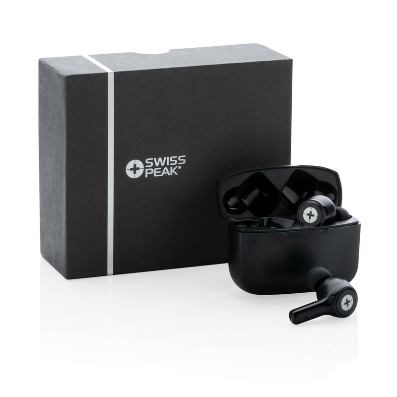 Load image into Gallery viewer, Swiss Peak ANC TWS earbuds - Custom Wood Designs
