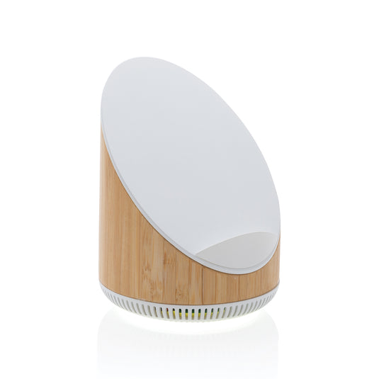 Ovate bamboo 5W speaker with 15W wireless charger - Custom Wood Designs