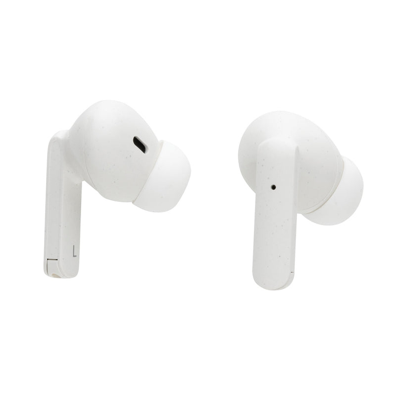 Load image into Gallery viewer, XD Collection RCS recycled plastic Liberty Pro wireless earbuds for high-quality audio listening, shown in black with charging case
