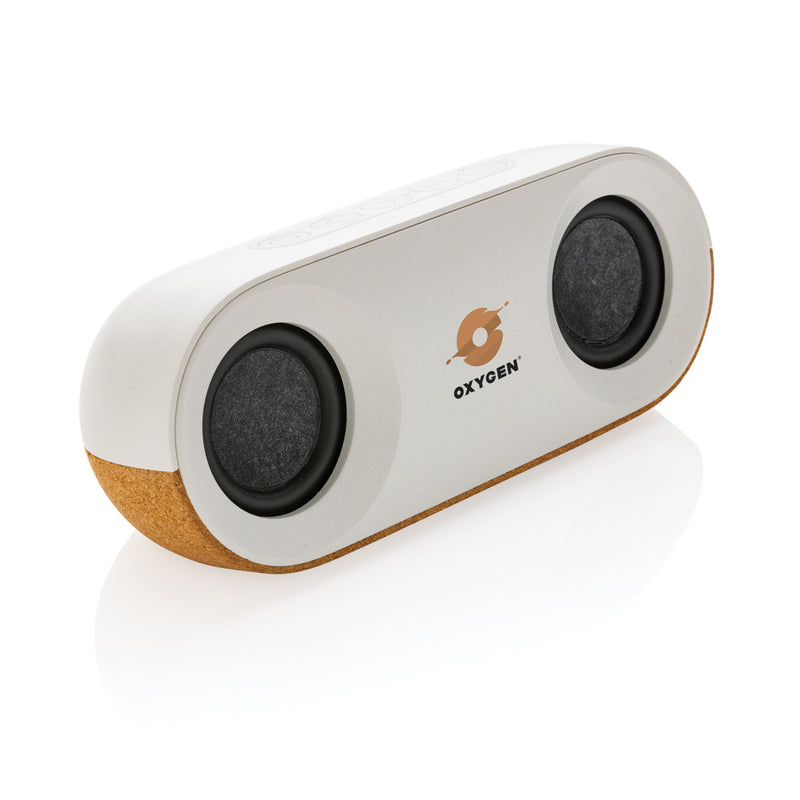 Load image into Gallery viewer, Oregon RCS recycled plastic and cork 10W speaker - Custom Wood Designs
