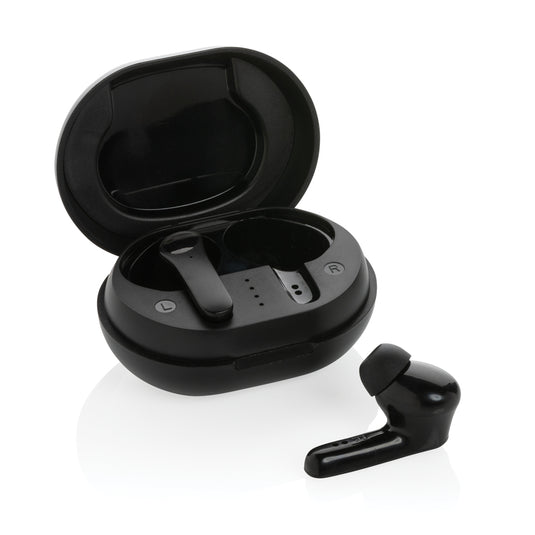 RCS standard recycled plastic TWS earbuds - Custom Wood Designs