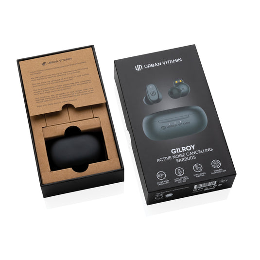 Urban Vitamin Gilroy hybrid ANC and ENC earbuds - Custom Wood Designs