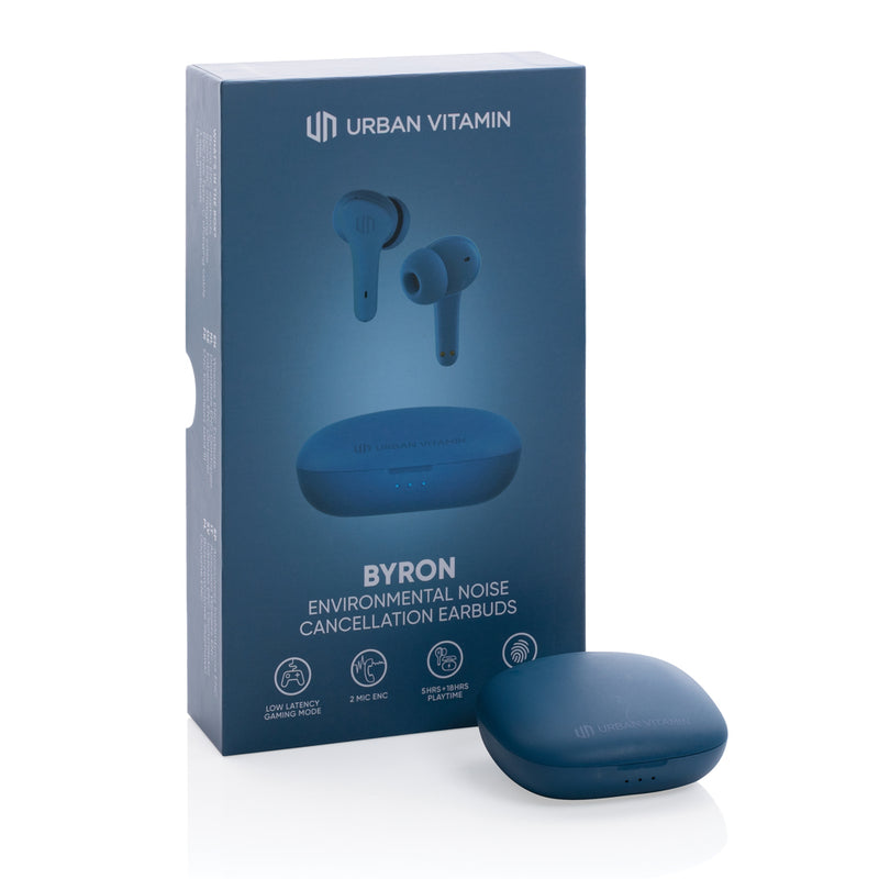 Load image into Gallery viewer, Urban Vitamin Byron ENC earbuds - Custom Wood Designs
