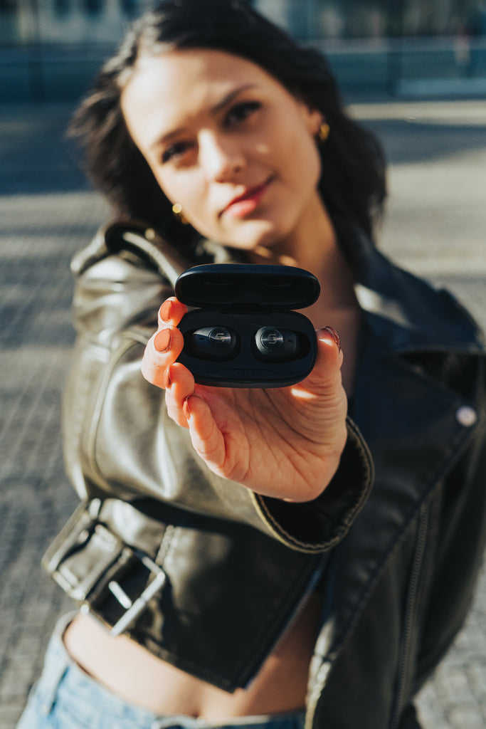 Load image into Gallery viewer, Urban Vitamin Palm Springs RCS rplastic ENC earbuds - Custom Wood Designs
