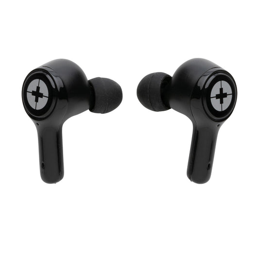 RCS recycled plastic Swiss Peak ANC TWS earbuds - Custom Wood Designs