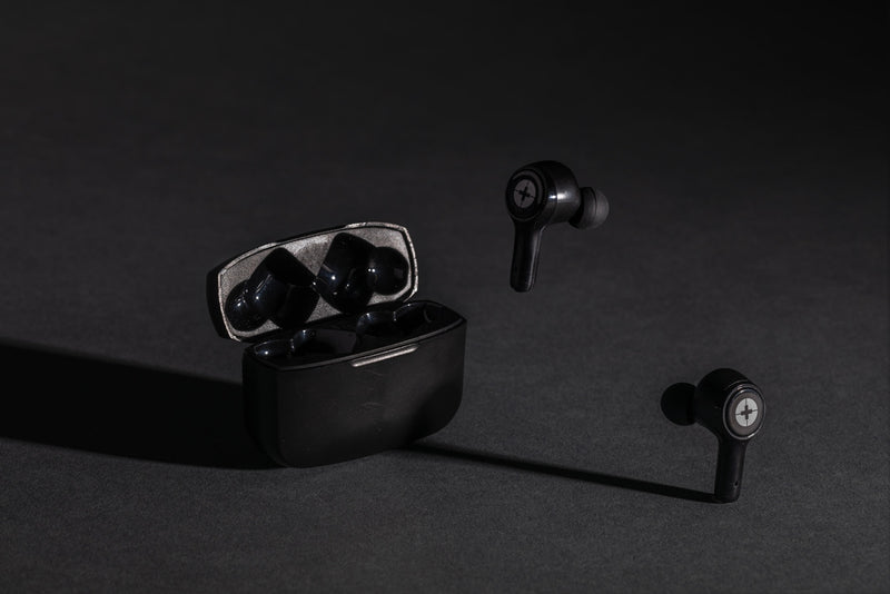 Load image into Gallery viewer, RCS recycled plastic Swiss Peak ANC TWS earbuds - Custom Wood Designs
