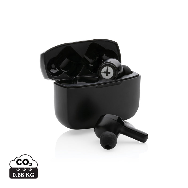 Load image into Gallery viewer, RCS recycled plastic Swiss Peak ANC TWS earbuds - Custom Wood Designs
