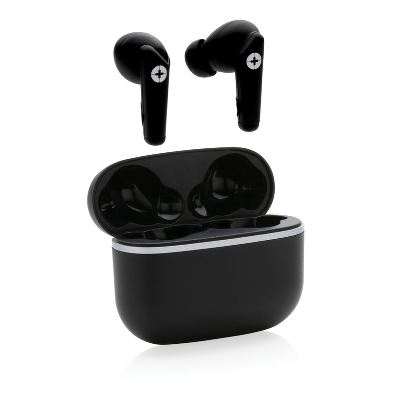 Load image into Gallery viewer, RCS recycled plastic Swiss Peak TWS earbuds 2.0 - Custom Wood Designs
