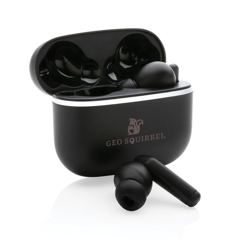 Load image into Gallery viewer, RCS recycled plastic Swiss Peak TWS earbuds 2.0 - Custom Wood Designs
