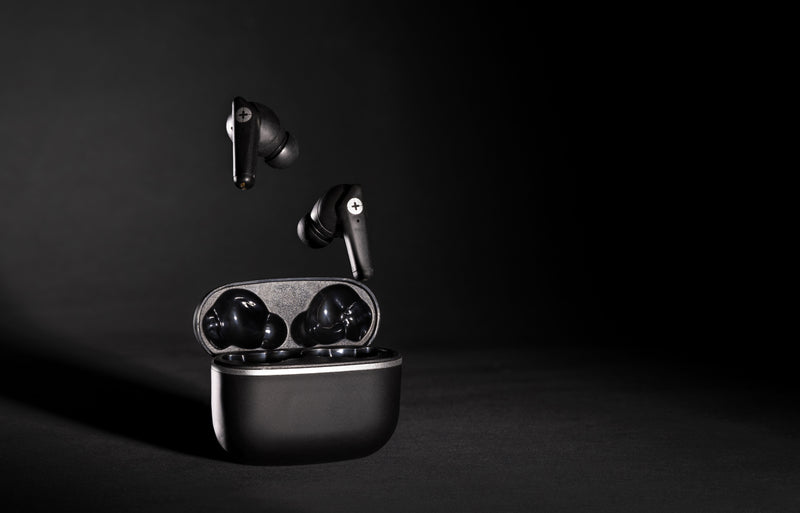 Load image into Gallery viewer, RCS recycled plastic Swiss Peak TWS earbuds 2.0 - Custom Wood Designs
