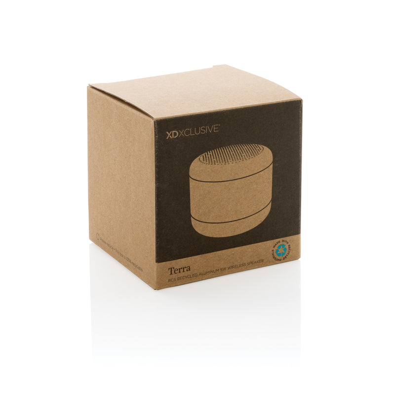Load image into Gallery viewer, Terra RCS recycled aluminium 5W wireless speaker - Custom Wood Designs
