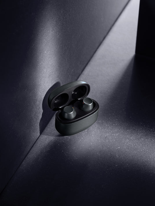 Terra RCS recycled aluminium wireless earbuds - Custom Wood Designs