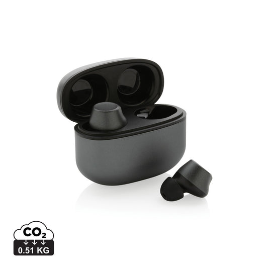 Terra RCS recycled aluminium wireless earbuds - Custom Wood Designs