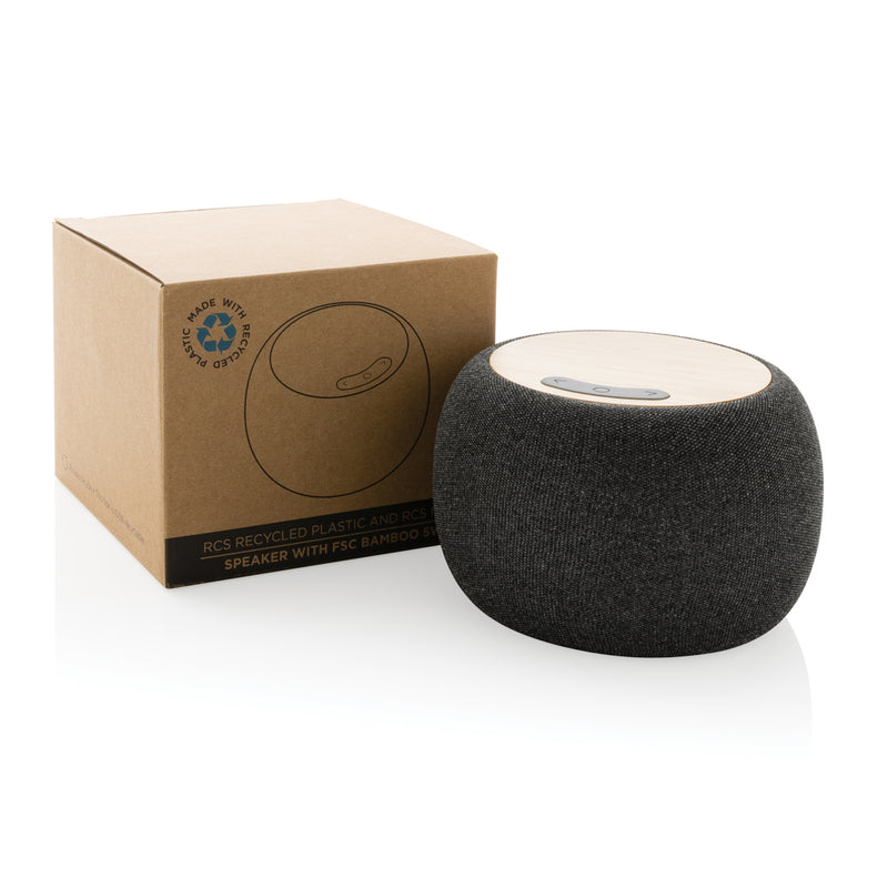Load image into Gallery viewer, RCS Rplastic/PET and bamboo 5W speaker - Custom Wood Designs
