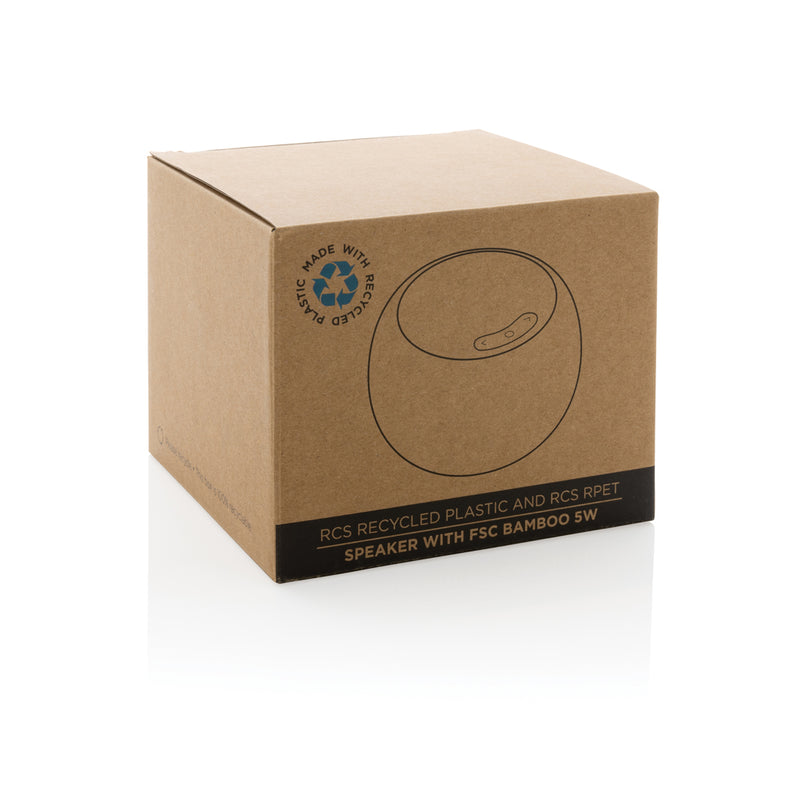 Load image into Gallery viewer, RCS Rplastic/PET and bamboo 5W speaker - Custom Wood Designs
