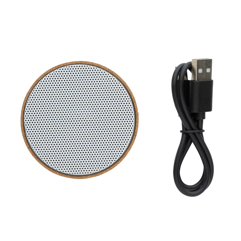 Load image into Gallery viewer, Cork 3W wireless speaker - Custom Wood Designs

