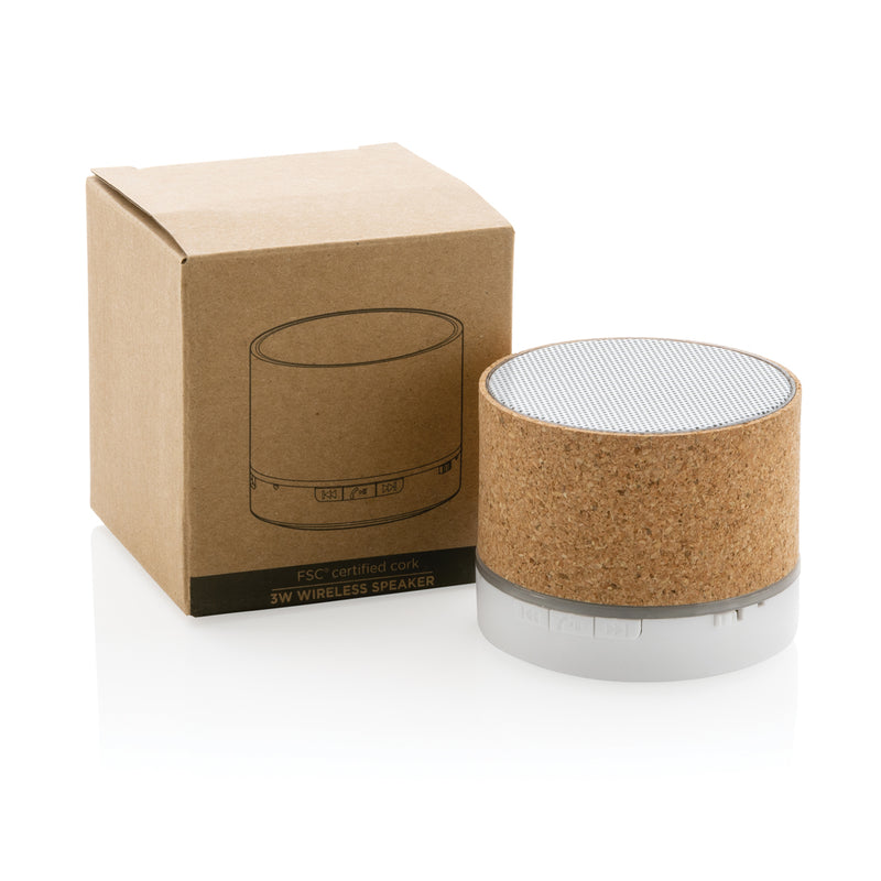 Load image into Gallery viewer, Cork 3W wireless speaker - Custom Wood Designs
