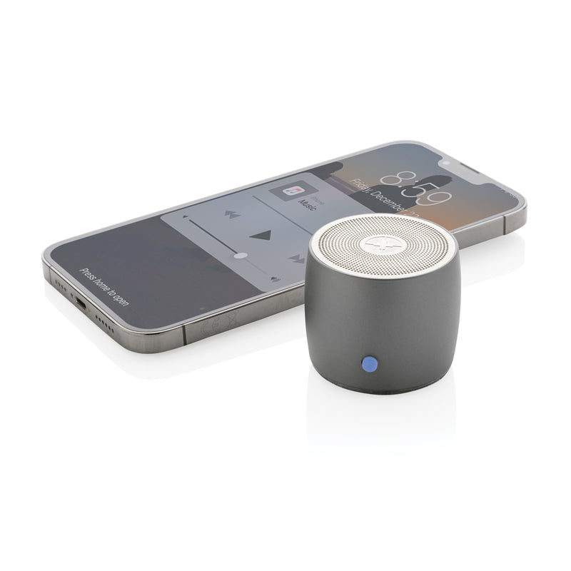 Load image into Gallery viewer, Swiss Peak RCS recycled aluminum 3W bass speaker - Custom Wood Designs
