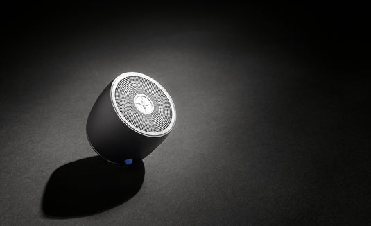 Swiss Peak RCS recycled aluminum 3W bass speaker - Custom Wood Designs