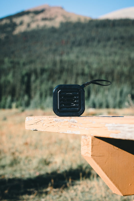 3W RCS recycled plastic wireless sunwave solar speaker - Custom Wood Designs