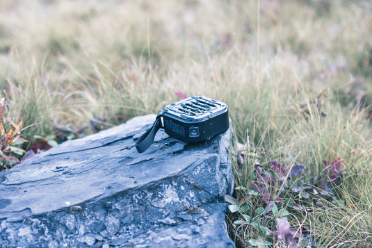 3W RCS recycled plastic wireless sunwave solar speaker - Custom Wood Designs