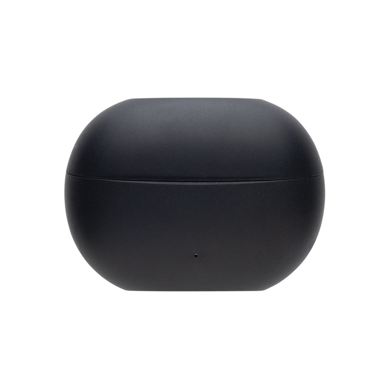 Load image into Gallery viewer, Prolink XD Collection RCS recycled plastic hybrid ANC/ENC earbud with in-ear fit, black color, and sleek design for high-quality audio.
