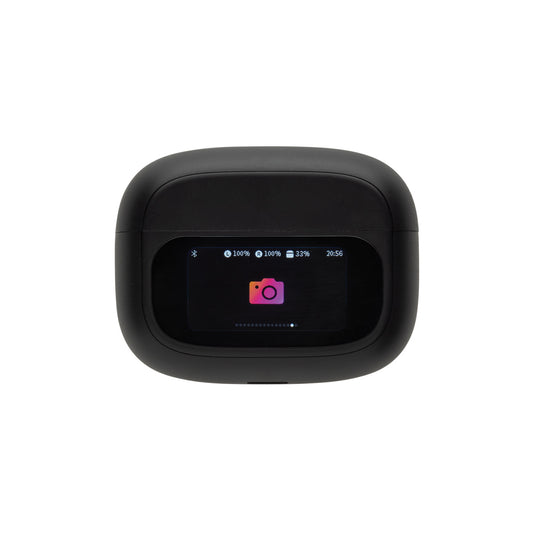 Airtune RCS recycled plastic ANC earbuds with touch screen - Custom Wood Designs