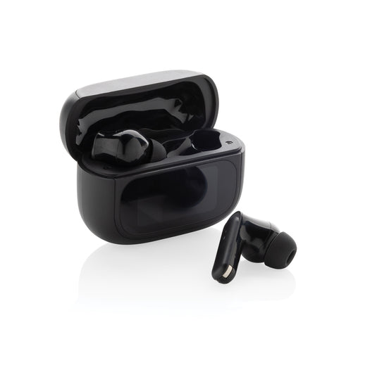 Airtune RCS recycled plastic ANC earbuds with touch screen - Custom Wood Designs