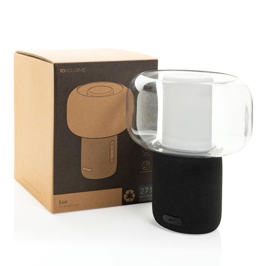 Lux RCS recycled plastic 10W speaker lamp-Audio