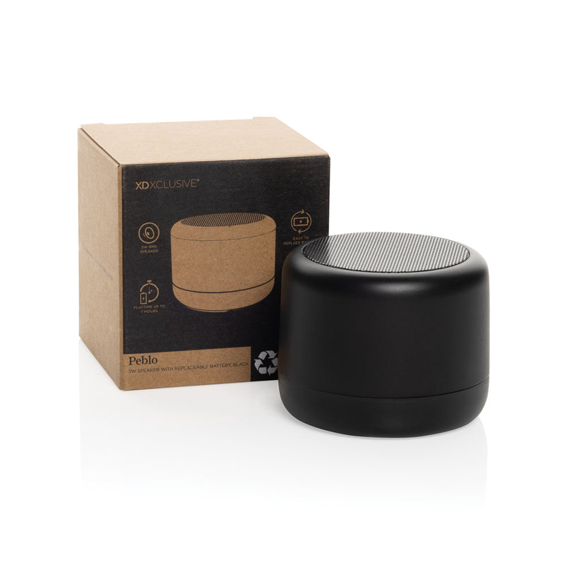 Load image into Gallery viewer, Peblo RCS 3W speaker with removable battery - Custom Wood Designs
