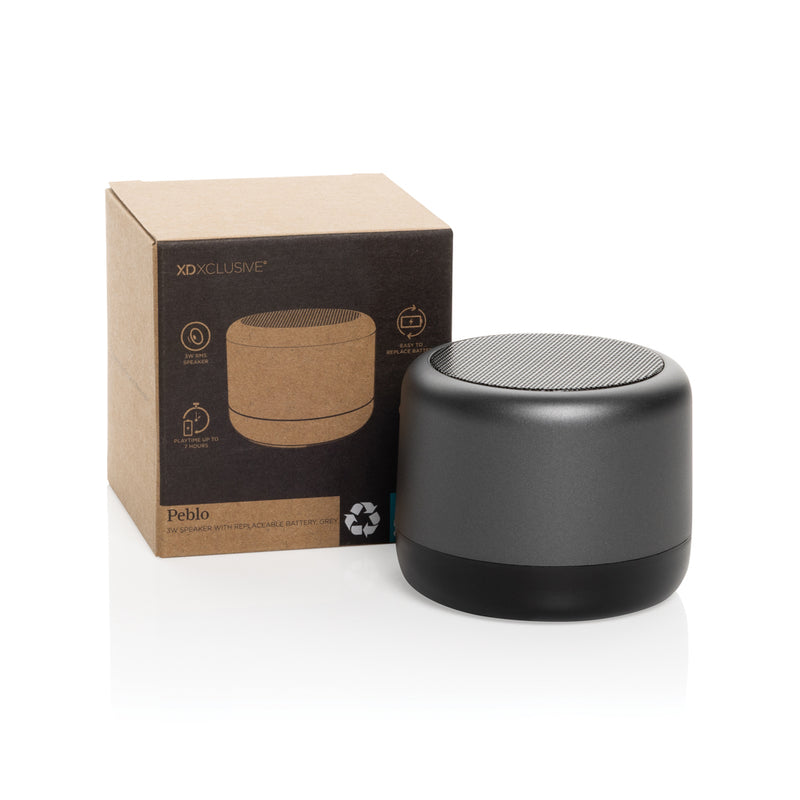 Load image into Gallery viewer, Peblo RCS 3W speaker with removable battery - Custom Wood Designs

