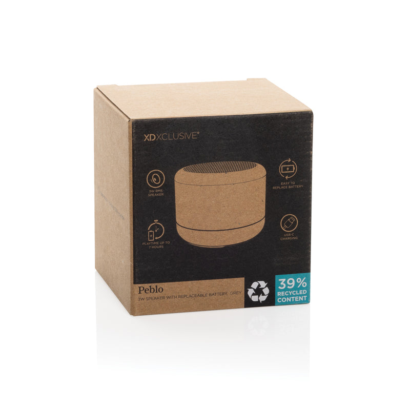 Load image into Gallery viewer, Peblo RCS 3W speaker with removable battery - Custom Wood Designs
