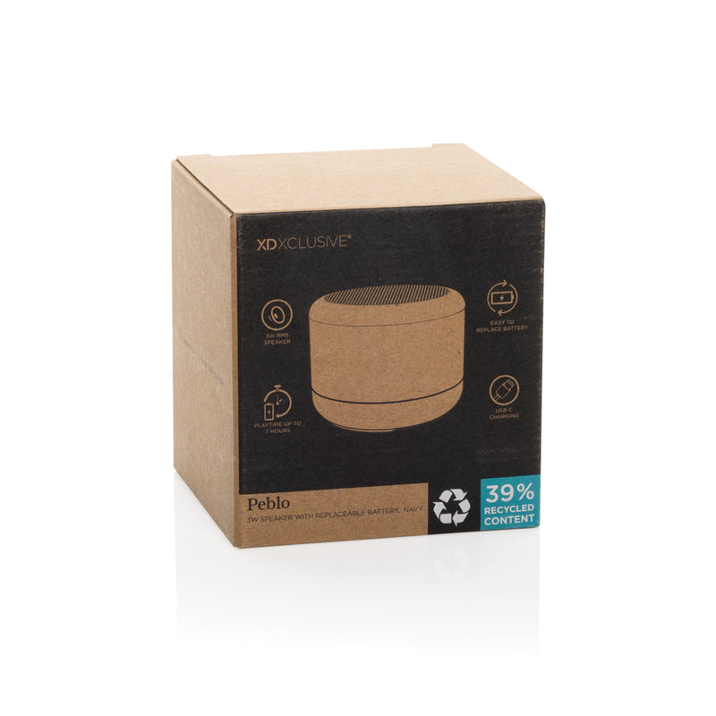 Load image into Gallery viewer, Peblo RCS 3W speaker with removable battery - Custom Wood Designs
