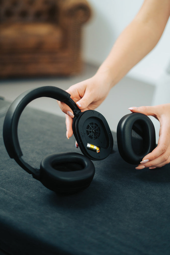 Load image into Gallery viewer, Irvine RCS recycled and repairable ANC wireless headphone - Custom Wood Designs
