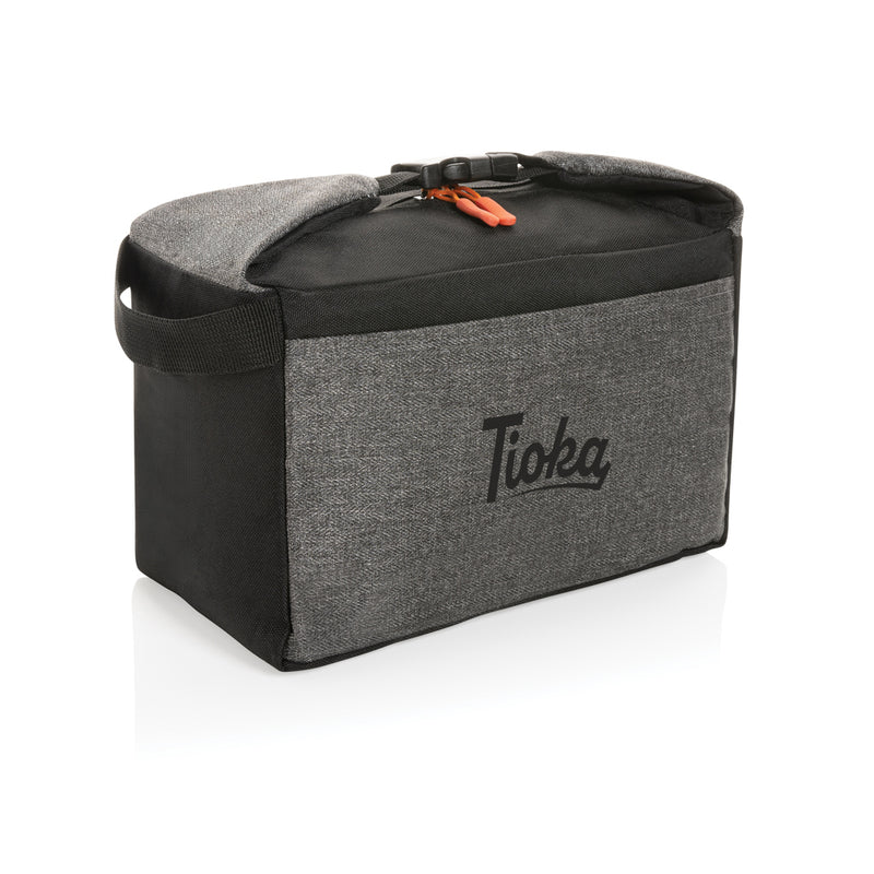 Load image into Gallery viewer, Two-tone outdoor cooler bag by XD Collection, featuring insulated compartments and carrying handles for outdoor outings.
