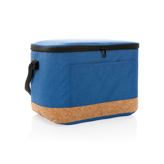Impact AWARE™ XL RPET two-tone cooler bag with cork detail by XD Collection, outdoor thermal bag with eco-friendly design.