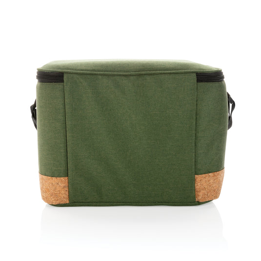 Impact AWARE™ XL RPET two-tone outdoor cooler bag with cork detail from XD Collection, showcasing its spacious design and stylish accents.