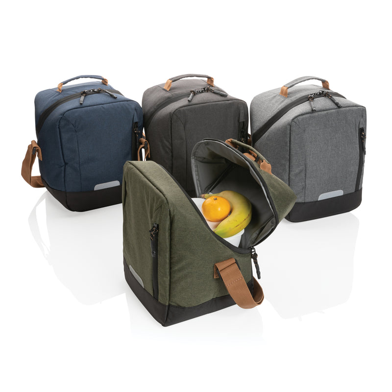 Load image into Gallery viewer, Impact AWARE™ Urban outdoor cooler bag by XD Collection, insulated outdoor cooler with adjustable shoulder strap and front pocket.
